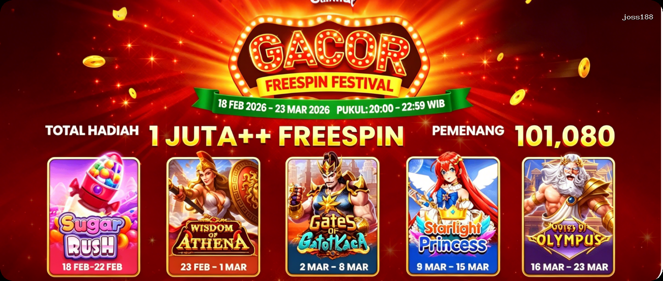 Login joss188 Sekarang Bonus Melimpah